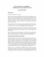 Research paper thumbnail of From Aspirations to Capabilities – Challenges for outcomes-based curricula