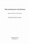 Research paper thumbnail of "Sūtra Time," in The Language of the Sūtras: Essays in Honor of Luis Gómez, edited by Natalie Gummer (Berkeley, CA: Mangalam Press, 2021), 293–337.