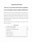 Research paper thumbnail of Discovery of a Parenteral Small Molecule Coagulation Factor XIa Inhibitor Clinical Candidate (BMS-962212)