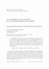 Research paper thumbnail of CIDONCHA REDONDO, F., "La sociedad y la economía en la ciudad romana de Capera", Studia Historica. Historia Antigua 38 (2020), pp. 113-137.