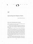 Research paper thumbnail of Approaching Inter-Religious Studies