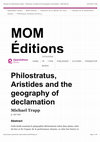 Research paper thumbnail of Philostratus, Aristides and the geography of declamation