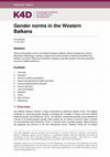 Research paper thumbnail of Gender norms in the Western Balkans