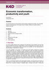 Research paper thumbnail of Economic transformation, productivity and youth