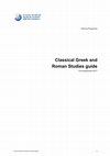 Research paper thumbnail of International Baccalaureate Classical Greek and Roman Studies Syllabus Guide