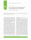 Research paper thumbnail of Law, society, and the anthropology of noncontemporaneous contemporary