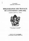 Research paper thumbnail of Pinault1997 Bibliographie Renou