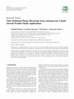 Research paper thumbnail of Ultra Wideband Planar Microstrip Array Antennas for C-Band Aircraft Weather Radar Applications