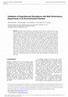 Research paper thumbnail of Validation of Hygrothermal Simulations with Wall Performance Experiments in an Environmental Chamber