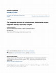 Research paper thumbnail of The integrated structure of consciousness: phenomenal content, subjective attitude, and noetic complex