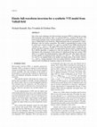 Research paper thumbnail of Elastic full-waveform inversion for a synthetic VTI model from Valhall field