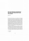 Research paper thumbnail of Why Multispecies Ethnography Matters for Human Rights and the Climate