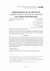 Research paper thumbnail of Implementación de un robot móvil seguidor de línea y detector de obstáculos con comunicación Bluetooth