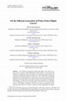 Research paper thumbnail of On the Efficient Generation of Prime-Order Elliptic Curves