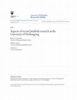 Research paper thumbnail of Aspects of recent landslide research at the University of Wollongong