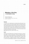 Research paper thumbnail of Manjina u Kur'ānu i mentalitet krda