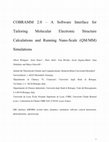 Research paper thumbnail of COBRAMM 2.0 — A software interface for tailoring molecular electronic structure calculations and running nanoscale (QM/MM) simulations