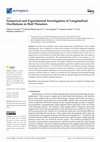 Research paper thumbnail of Numerical and Experimental Investigation of Longitudinal Oscillations in Hall Thrusters