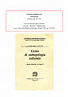 Research paper thumbnail of Corso di antropologia culturale – Bibliografie