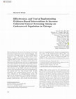 Research paper thumbnail of Effectiveness and Cost of Implementing Evidence-Based Interventions to Increase Colorectal Cancer Screening Among an Underserved Population in Chicago