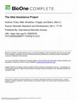 Research paper thumbnail of The Altai Assistance Project