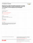 Research paper thumbnail of Résistance(s) en milieu francophone minoritaire au Canada. Exploration théorique et analyse du phénomène à partir du vécu langagier et du développement psycholangagier