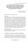 Research paper thumbnail of La conjuncion republicano socialista en las elecciones municipales de abril de 1931 en Zaragoza capital