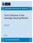 Research paper thumbnail of Tacit Collusion in the Santiago Housing Market