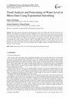 Research paper thumbnail of Trend Analysis and Forecasting of Water Level in Mtera Dam Using Exponential Smoothing