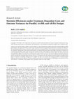 Research paper thumbnail of Maximin Efficiencies under Treatment-Dependent Costs and Outcome Variances for Parallel, AA/BB, and AB/BA Designs