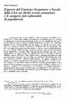 Research paper thumbnail of Il parere del Comitato Economico e Sociale della CEE sui diritti sociali comunitari e le categorie più vulnerabili di popolazione