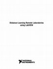 Research paper thumbnail of Distance Learning Remote Laboratories using LabVIEW