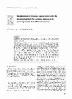 Research paper thumbnail of Morphological changes associated with the development of the rumino-reticulum in growing lambs fed different rations