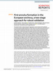 Research paper thumbnail of First annulus formation in the European anchovy; a two-stage approach for robust validation