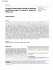 Research paper thumbnail of How to Problematise Categories: Building the Methodological Toolbox for Linguistic Reflexivity