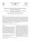 Research paper thumbnail of Suppression of limbic motor seizures by electrical stimulation in thalamic reticular nucleus