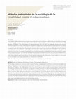 Research paper thumbnail of Mètodes naturalistes de la sociologia de la creativitat: contra el reduccionisme/Métodos naturalistas de la sociología de la
creatividad: contra el reduccionismo