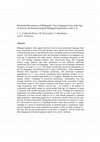 Research paper thumbnail of Emotional resonances of bilinguals’ two languages vary with age of arrival: The Russian-English bilingual experience in the U.S.