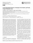 Research paper thumbnail of Contrasting biogeochemistry of nitrogen in the Atlantic and Pacific oxygen minimum zones