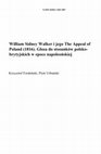 Research paper thumbnail of William Sidney Walker i jego "The Appeal of Poland" (1816). Glosa do stosunków polsko-brytyjskich w epoce napoleońskiej