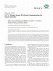 Research paper thumbnail of WS3N: Wireless Secure SDN-Based Communication for Sensor Networks