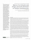 Research paper thumbnail of Ögrenci Yurt Binalarında Yangın Guvenlik Önlemleri ve Tahliye Simulasyonları