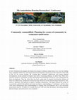 Research paper thumbnail of Community commodified: planning for a sense of community in residential subdivisions