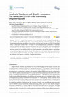 Research paper thumbnail of Academic Standards and Quality Assurance: The Impact of COVID-19 on University Degree Programs