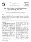 Research paper thumbnail of Rapid Method for Evaluating Reversed-Phase High-Performance Liquid Chromatography Column Stability