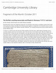 Research paper thumbnail of A Fatimid Decree Reconstructed from Fragments