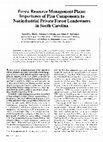 Research paper thumbnail of Forest resource management plans: importance of plan components to nonindustrial private forest landowners in South Carolina