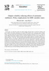 Research paper thumbnail of Output-volatility reducing effects of automatic stabilizers: 
Policy implications for EMU member states