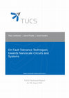 Research paper thumbnail of On fault tolerance techniques towards nanoscale circuits and systems