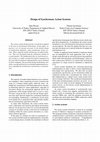 Research paper thumbnail of Design of Synchronous Action Systems